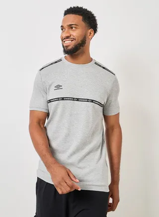 Logo Taping Detail Crew Neck T-Shirt