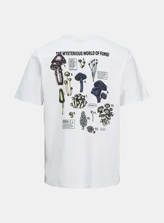 Front and Back Print Crew Neck Regular Fit T-shirt