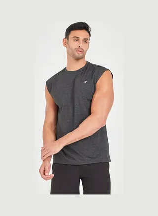 Cap Sleeves Slim Fit Active T-Shirt