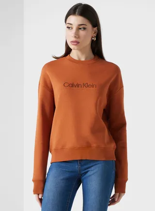 Embroidered Knitted Sweatshirt