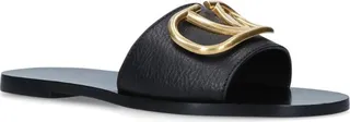 Valentino Garavani Go Logo Leather Sandals