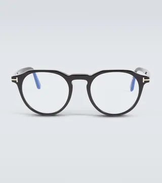 Round acetate glasses