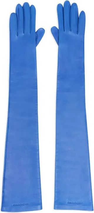 Long Solid skin-thight gloves