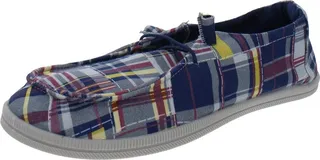 Mellow Womens Memory Foam Tie Dye Slip-On Sneakers