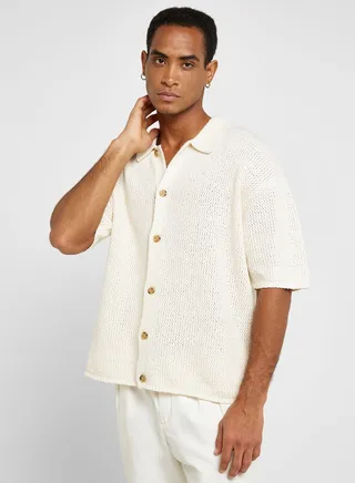 Crochet Relaxed Fit Shirt