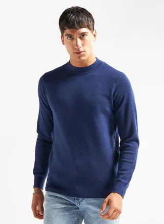 High Neck Knitted Sweater