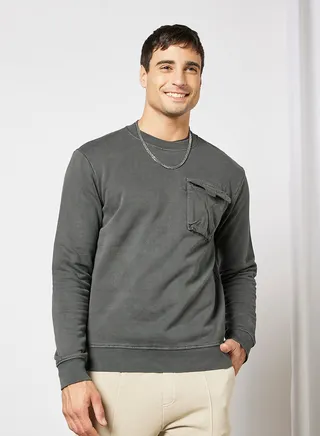 Chest Pocket Sweatshirt