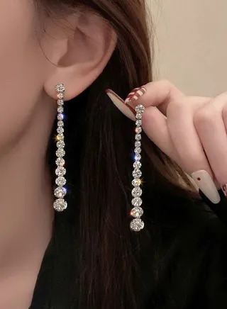 Embellished Waterfall Earrings