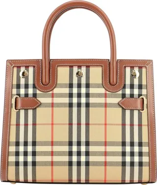 Burberry Title Vintage Check Mini Tote Bag