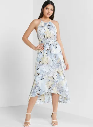 Printed Midi Dress