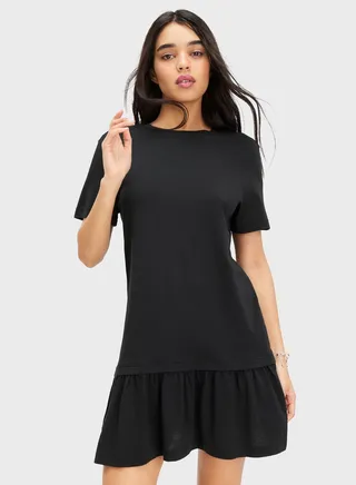 Knot Detail Tiered Dress