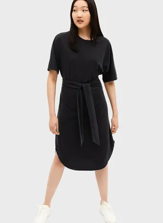 Tie Detail Knitted Dress