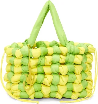 Jw Anderson Large Woven Knotted Tote Bag