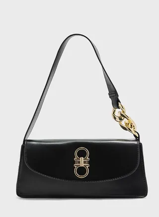 Minimalist Flap Baguette Bag