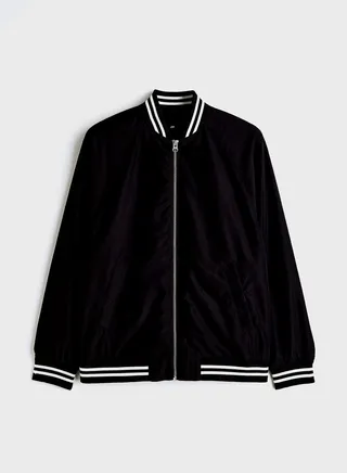 Zip Through Bomber Jacket