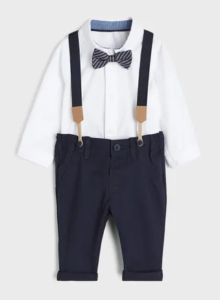 Kids Button Down Shirt & Pants Set