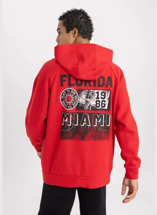 Man Sweatshirt Oversize Fit Hooded Long Sleeve