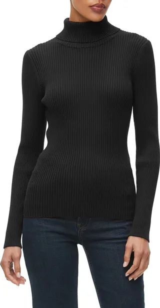 Nora Rib Turtleneck Top