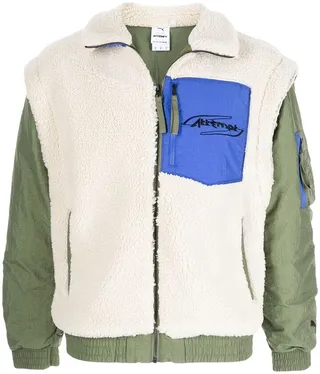 x Attèmpt sherpa bomber jacket