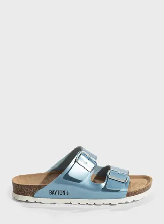 Tracy Double Strap Wedge Sandals