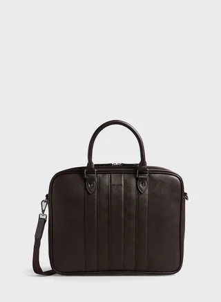 Waymon House Check Pu Document Laptop Bag