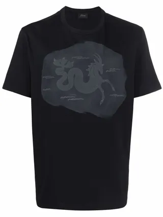 graphic-print cotton T-shirt