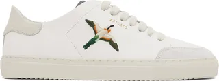 Axel Arigato White & Beige Clean 90 Triple Bee Bird Sneakers