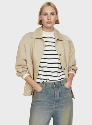 Crew Neck Striped Sweater