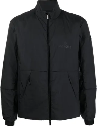 Logo-Print Bomber Jacket