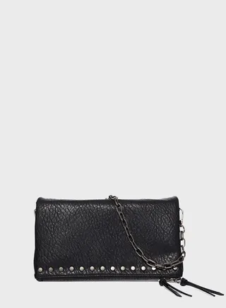 Flap Over Chain Detail Crossbody