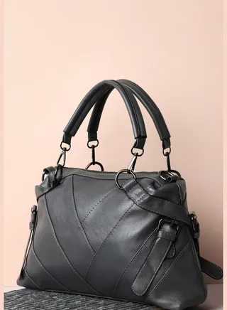 Textured Casual Regular Hand Bag with Zip Lock For Women