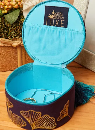 Luxe Peacock Jewellery Box