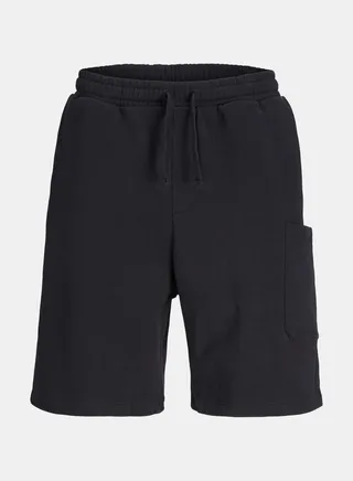 Solid Sweat Shorts with Patch Pocket