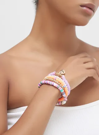 5 Pack Beaded Bracelet