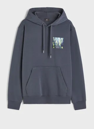 Regular Fit Printed Hoodie