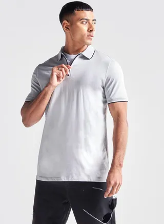 Zippered Polo Shirt