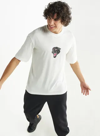 Slogan Crew Neck T-Shirt