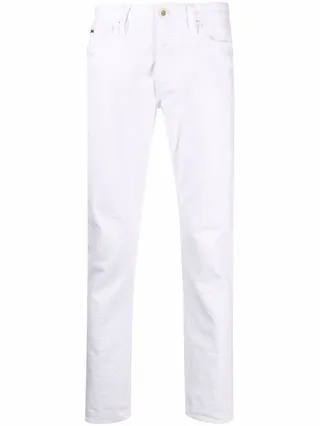 Five-Pocket Cotton Straight-Leg Trousers