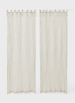 2-Pack Linen Curtain Lengths