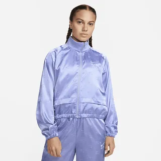 Nike Women's Air Full-Zip Satin Jacket in Purple