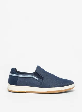 Men's Denim Slip-On Casual Sneakers