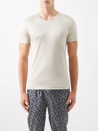 Sea Island Cotton-jersey Pyjama Top