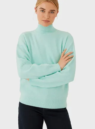 High Neck Knitted Sweater