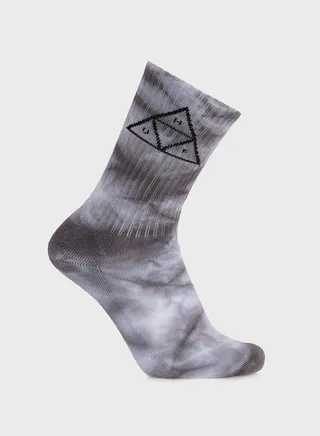 Triple Triangle Tiedye Crew Socks