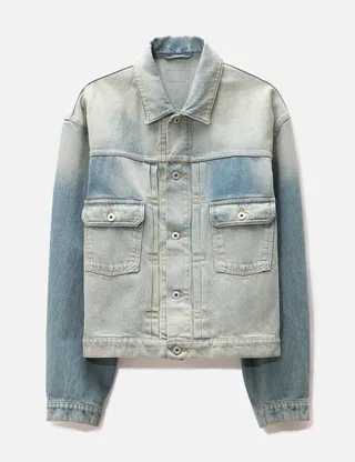 Stone Bleach Dirty Denim Truck Jacket