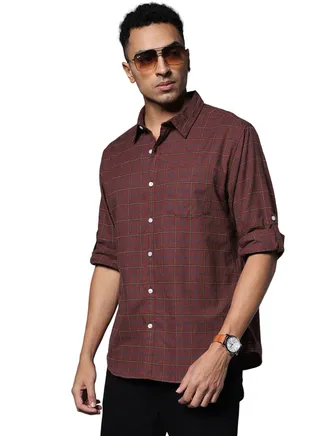 Checked Pure Cotton Casual Shirt