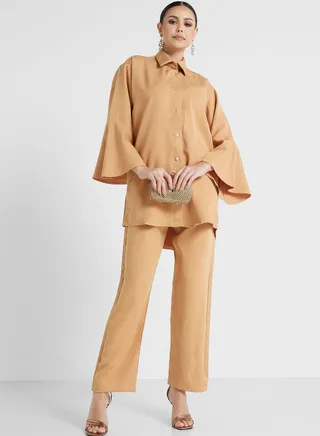 Button Down Shirt & Pant Set