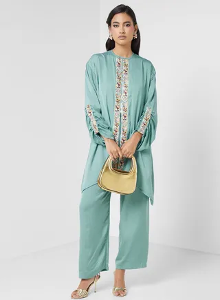 Ensemble Blouse & Pant Set
