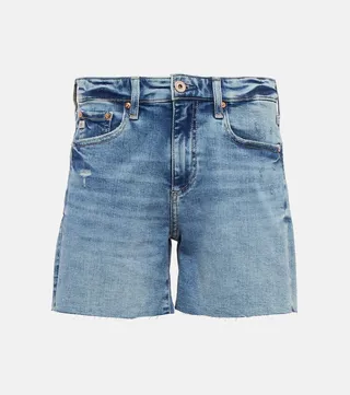 Ex-Boyfriend mid-rise denim shorts