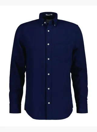 Regular Fit Indigo Oxford Shirt